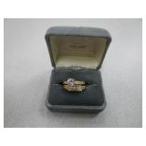 Wedding Ring Set cubic Ziron .925 Size 7