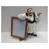 Chef Figurine With White Board