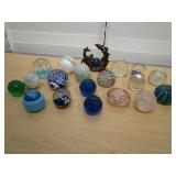 Colored Glass Paper Weight Balls