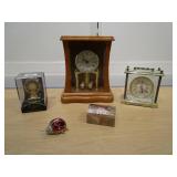 Elgin Desk Clock, Ladybug Clock, Mantle Clock