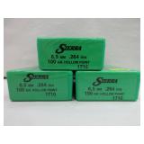 3) Sierra 6.5mm .265 Hollow Point Bullets