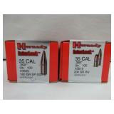 2) Hornady 35 Cal .358" Bullets