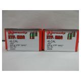 2) Hornady XTP Mag 45 Cal Bullets