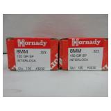 2) Hornady 8mm Bullets