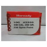 1) Hornady 338 Cal Bullets