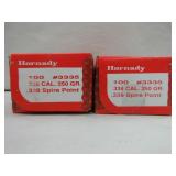 2) Hornady 338 Cal Bullets