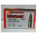 1) Hornady 338 Cal Bullets