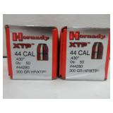 2) Hornady 44 Cal Bullets