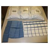 4) Microfiber Kitchen Set Blue