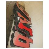 Large Letters with LED Lights: 2) Y, 2) A, 2) R,