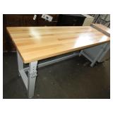 Adjustable Wood Top Table