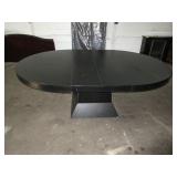 Black Oval Table