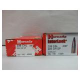 2) Hornady 338 Cal Bullets