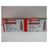 2) Hornady 338 Cal Bullets