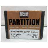 Nosler 270 Cal Bullets