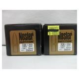 2) Nosler 338 Cal Bullets