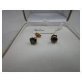 Black Diamond Earring Set