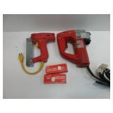 Milwaulkee Jig Saw, Staple Gun, Staples