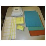 2) Yellow Kitchen Towel Sets, 3 Microfiber Towels