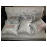 Small Couch with Throw Pillows