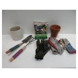 Gardening Gloves, Potting Soil, Tools, Pots