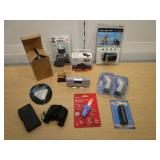 Video Recorder, Head Lamp, Binoculars, Lights,