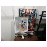 JLA Super Heros Poster, Mickey Mouse Picture And