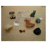 Stone / Glass Figurines And Pieces
