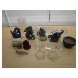 Candlestick Holders, Vase, Dragons