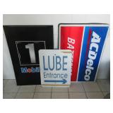 Auto and Oil Signs