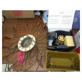 Wall Clock, Decorative Bowl, Catalytic Burner