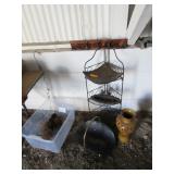 Household Decor, Corner Plant Shelf, Vase,