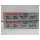 2) Winchester 12  Gauge Buckshot