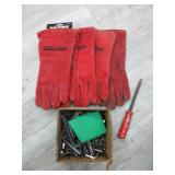Welding Gloves, Screw Driver, Allen Wrenches
