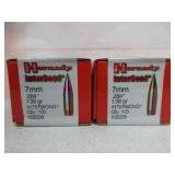 2) Hornady 7mm Cal Bullets