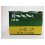 Remington 25-20 Win Cartridges