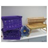 Storage Bins, Small Corner Shelf, Tray