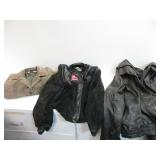3) Leather Coats