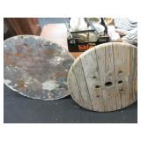 Rustic Clock *No Hands, Wooden Spool Top