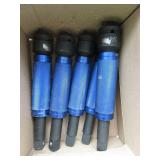 5) Blue Extensions Bar Grab Holders 3/4" Drive