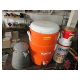 Camp Percolator, Beverage Dispenser, Older Tin