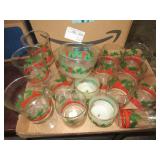 Christmas Leaf Glasses and Goblets