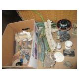Unique Rocks, Shells, Figurines, Faux Plants