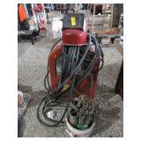 Lincoln Arc Welder with Welding Helmet and Rods