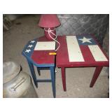 Patriotic Tables with Matching Lamp