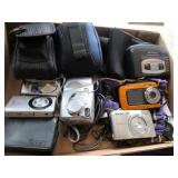 Digital Cameras with Carrying Cases, Cassette-