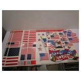 Flag And Freedom Window Clings