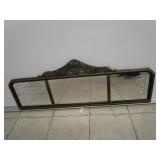 Vintage Etched Glass Wall Mirror