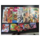 Vintage Comic Books, Tarzan, Cheyenne, Range