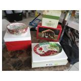 Holiday Dishes and Nativity Scene